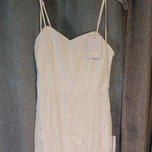 Lulus Long White Dress